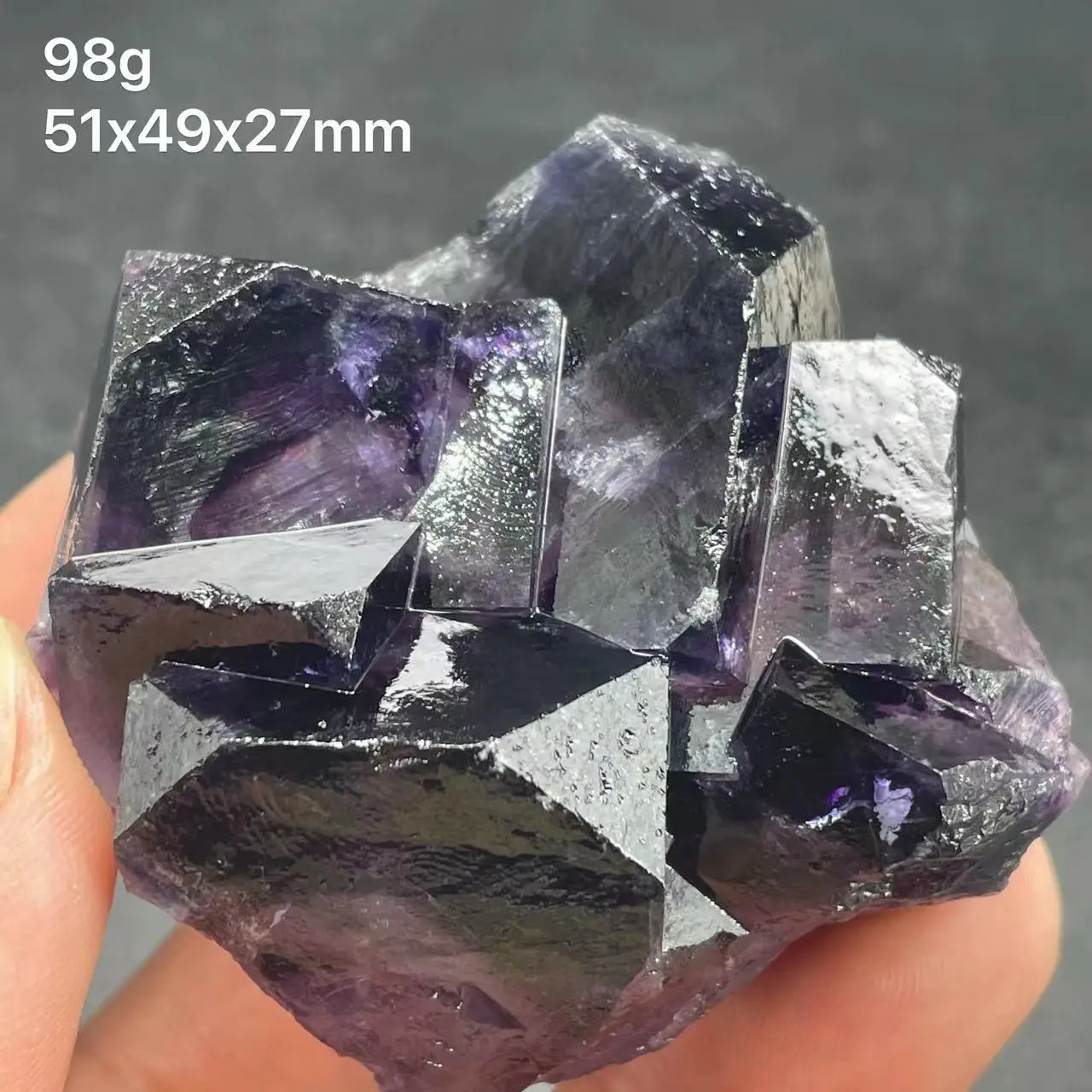 

new! 100% Natural Fluorite Purple Red Phantom Triangle Fluorite Mineral Specimen, Healing Crystal, from Inner Mongolia