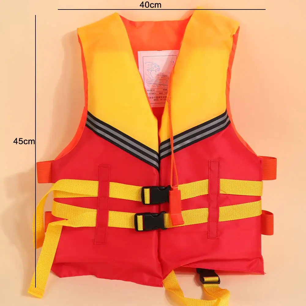 

Survival Suit Large Buoyancy Life Vest Jacket with Whistle Adjustable Straps Marine Safety Vest Portable Swimming Vest Fishing