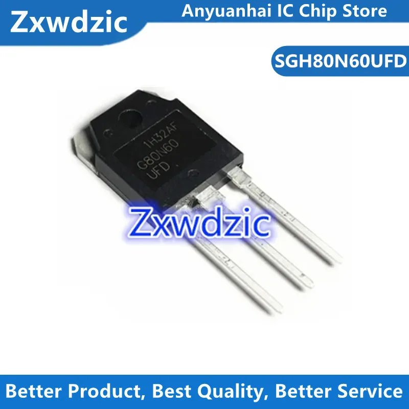 10pcs New Original G80N60UFD SGH80N60UFD G80N60 TO-247 80A600V Transistor For IGBT Ultrasonic Welding Machine