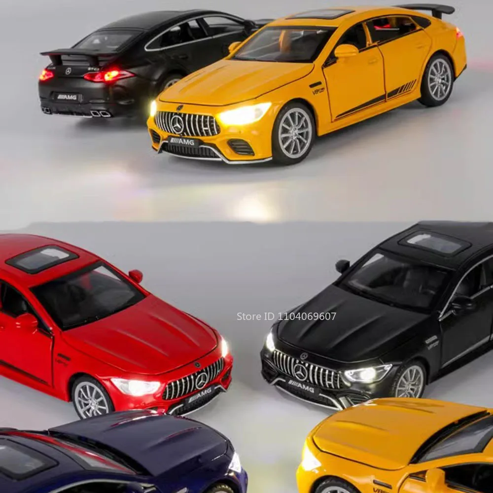 1:32 스케일 GT63S 스포츠 미니어처 자동차 모형 장난감 합금 다이캐스트 자동차 6개 도어 개폐 가능 라이트 후진 슈퍼카 어린이 선물