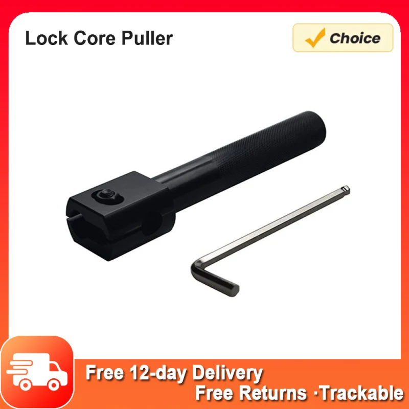 

Lock Core Puller AB Nuts Cylinder Heavy Duty Remover Tool Set with Wrench Locksmith Tool Alloy Steel Lock Core Puller with Bag