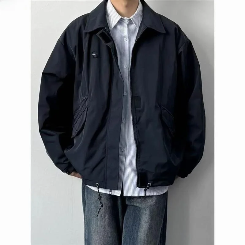 

Легкая функциональная куртка Cleanfit: свободный крой, повседневный стиль, ретро-дизайн, рабочая одежда, верхняя одежда для весны и осени, короткий рукав.