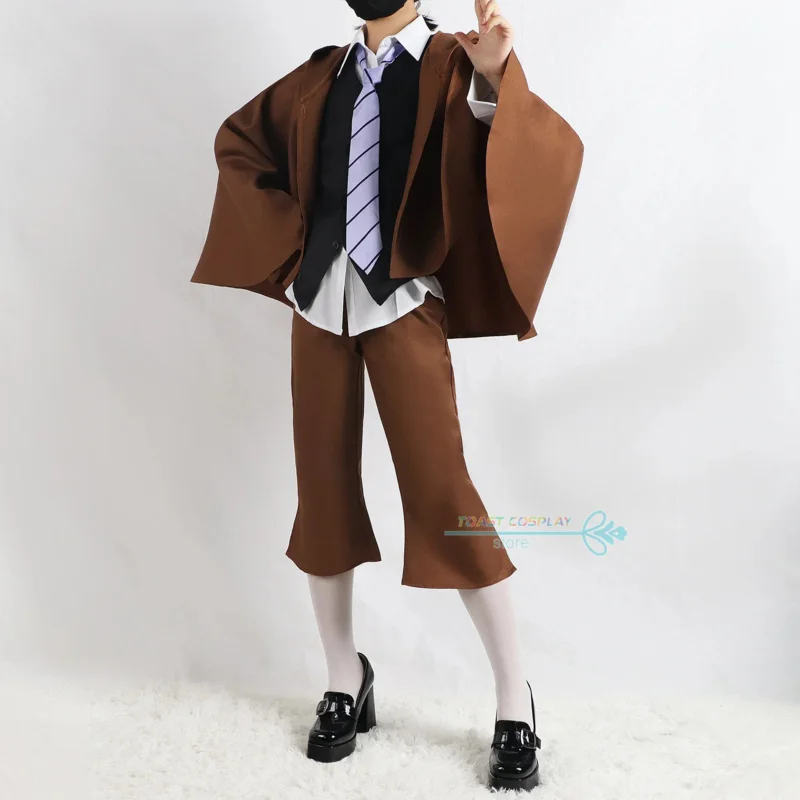 qq38Bungo Stray Dogs Costume Anime Kimono Full Set Edogawa Renpo Cosplay for Halloween Party Cool Suits