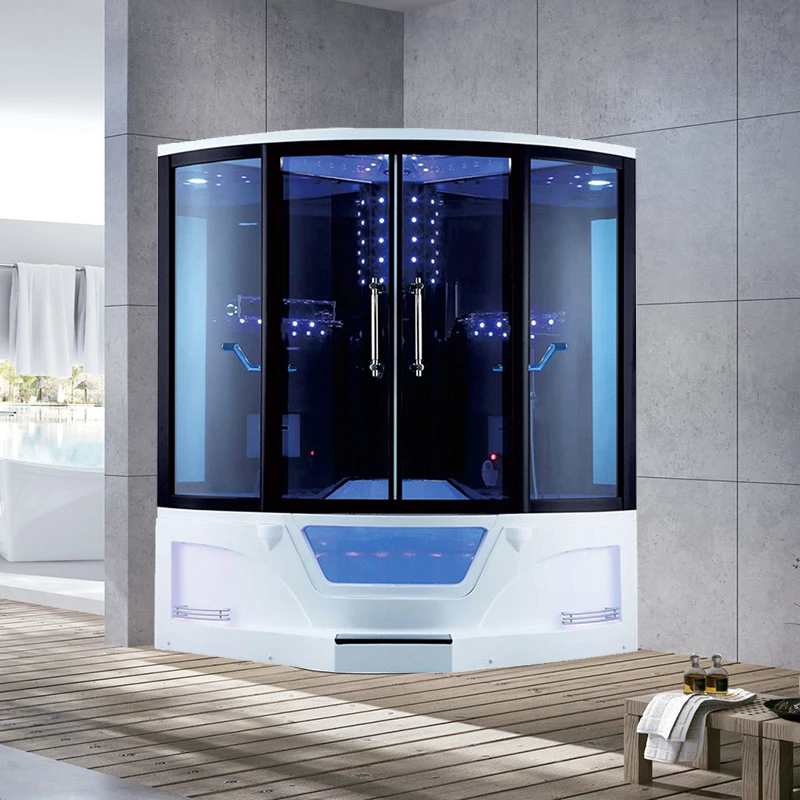 France Style Luxury Combination Big Sector Enclosed Sex Steam Bath Steam Shower Room 2 Person