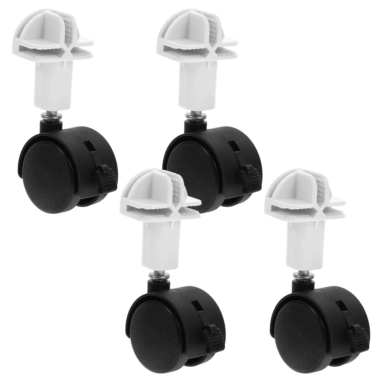 

4 Pcs Cat Cage Caster Accessories Stem Casters Load-bearing Furniture Swivel Wheels Small Luggage Replacement Kennel Bin