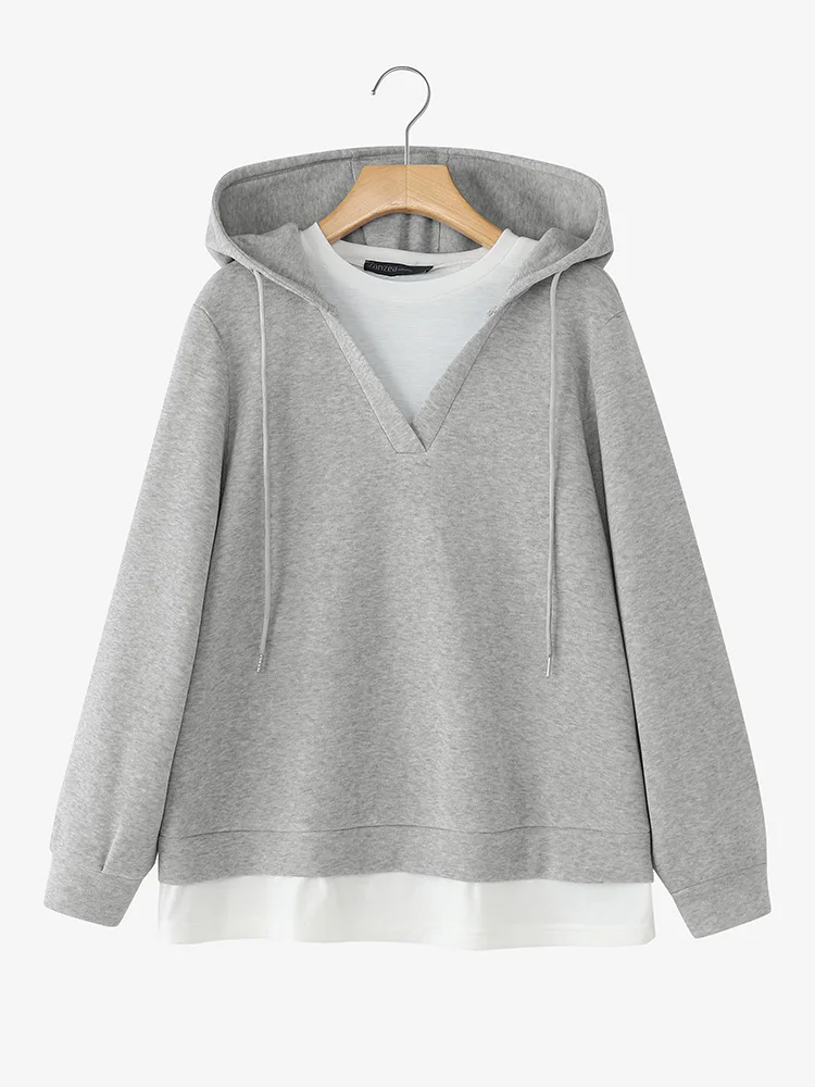 سترات نسائية عصرية بغطاء للرأس من ZANZEA للخريف بأكمام طويلة 2025 ملابس خارجية فضفاضة غير رسمية بقلنسوة ملابس علوية كبيرة الحجم #1