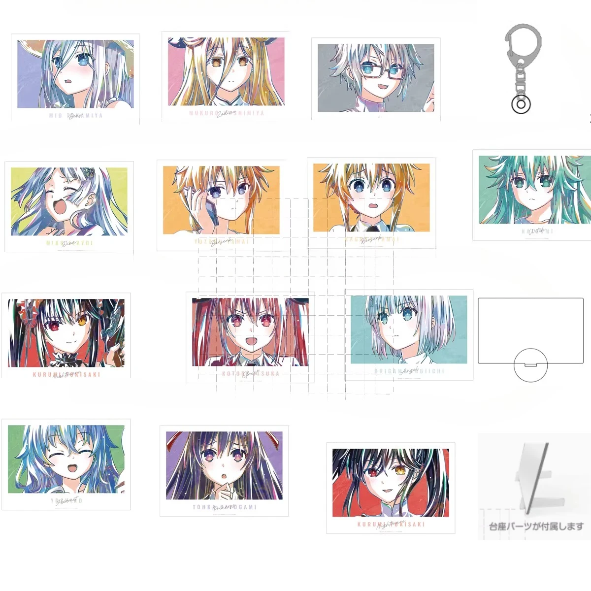 Game Itsuka Kotori Tobiichi Origami Kurumi Tokisaki Tohka Yatogami Acryl S Carrier Doll Anime Figre Model Pate Child Spy en Y Techniques ft