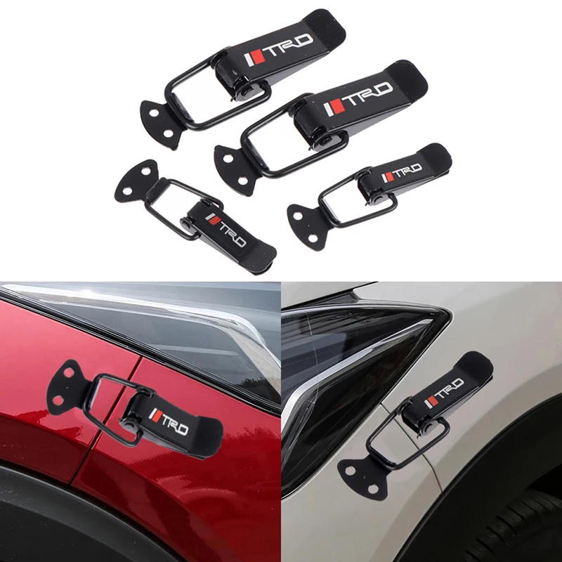 2PCS Quick Release Fasteners Car Bumper Security Hook Lock Clip Kit for Racing Car Truck Hood Clip Hasp Auto Accessories