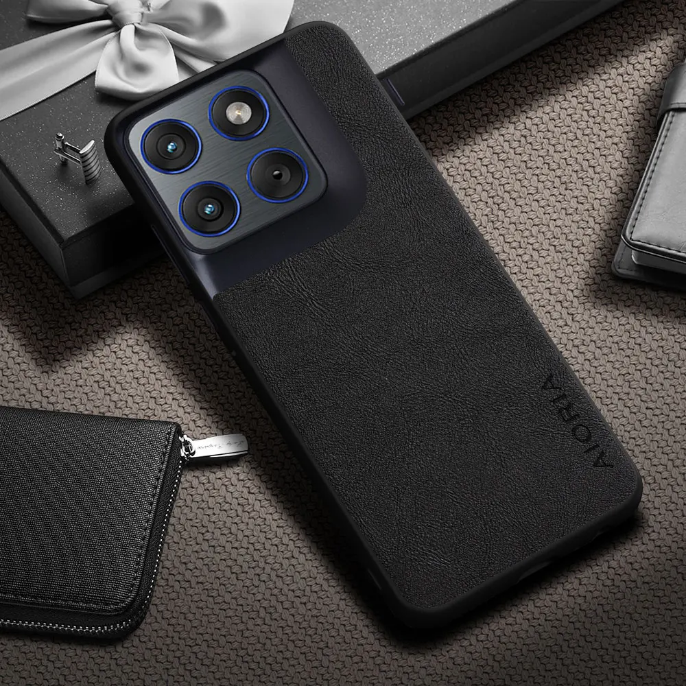 Funda para Motorola Edge 70, funda de lujo Vintage con patrón de piel de vaca, funda de cuero para teléfono, funda para motorola edge 70