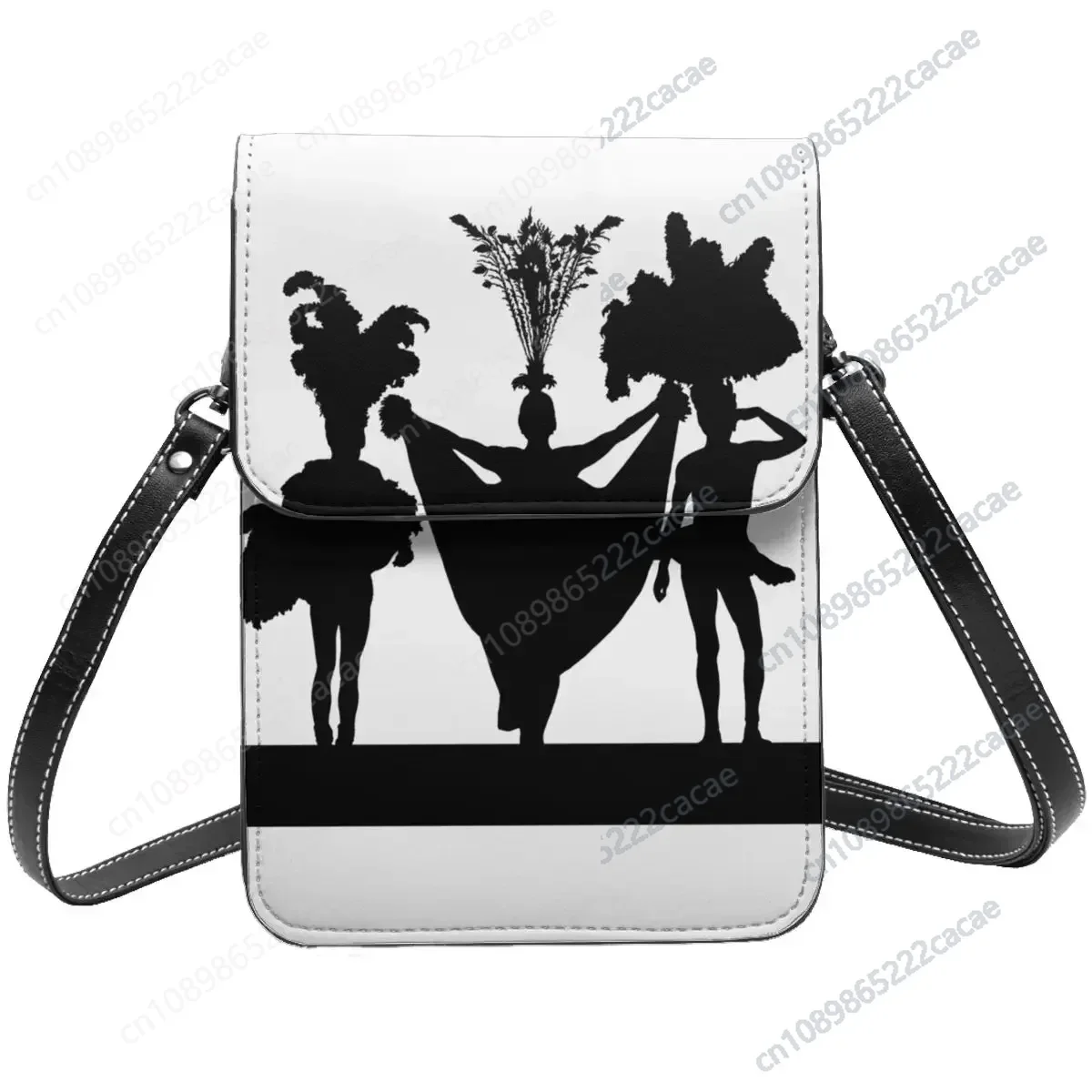 Drag Queen Silhouette Shoulder Bag Priscilla Movie Student Fashion Mobile Phone Bag Reusable Leather Outdoor Bags