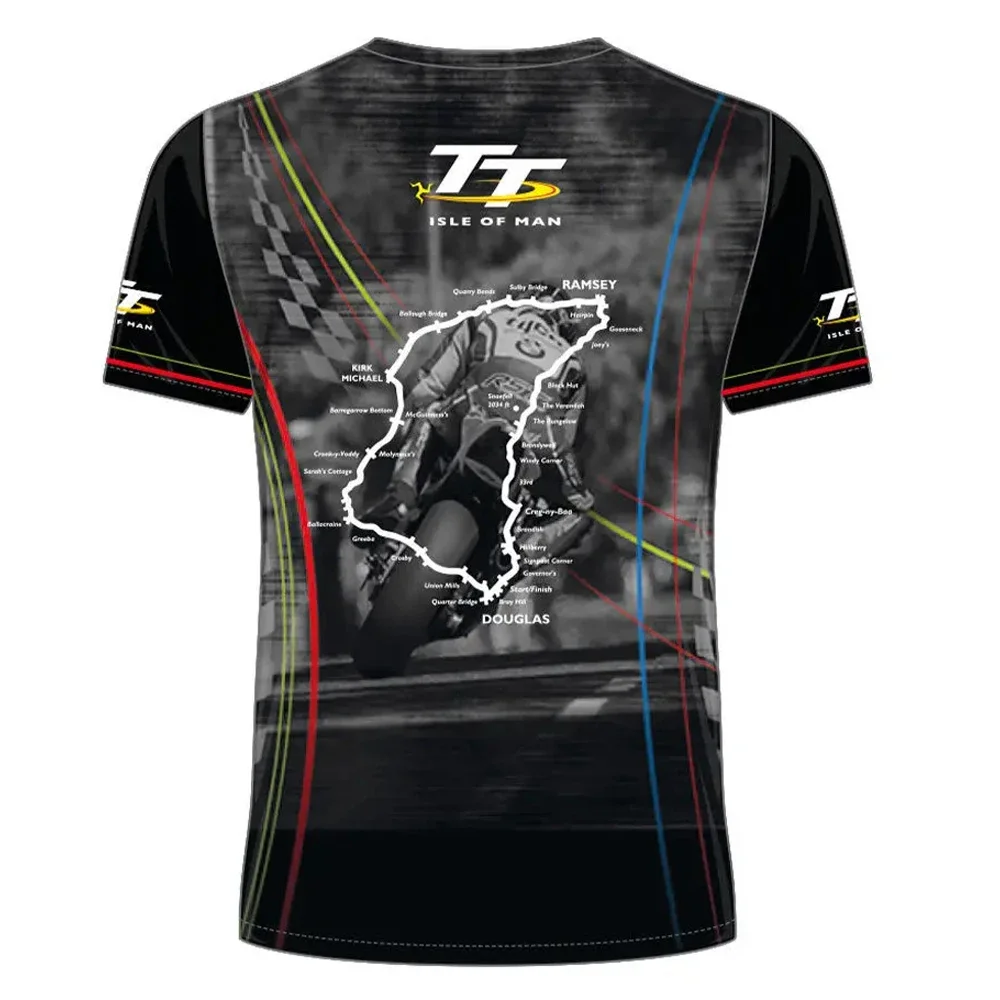 Isle Of Man TT Cycling Clothing Clothing T-shirt Outdoor Sports Competition Men Hot Summer Women Short-sleeved Top Children 3D 1