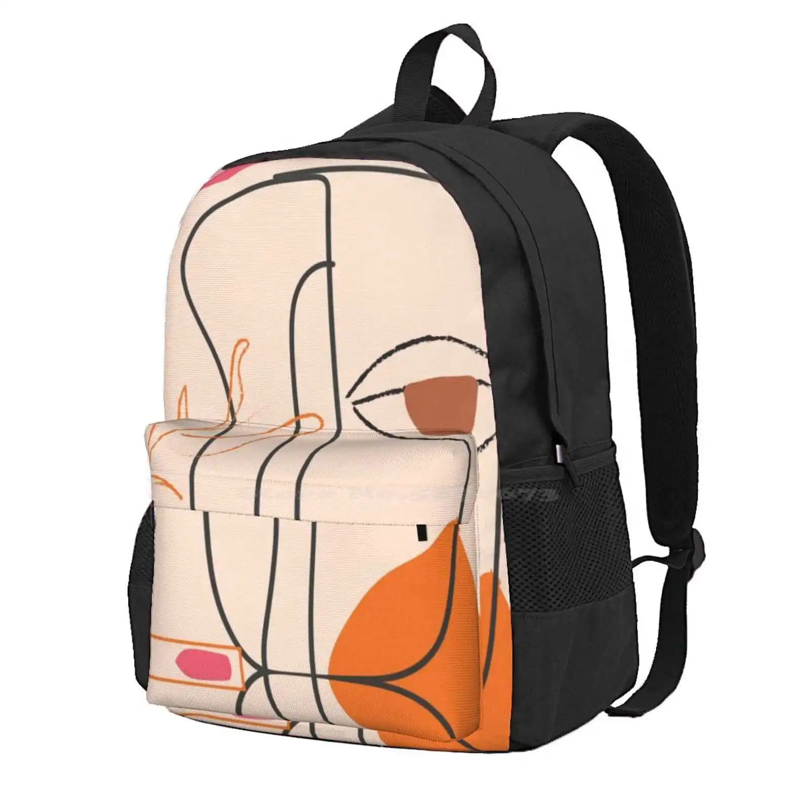 Minimal Hot Sale Schoolbag Backpack Fashion Bags Abstract Art Lines Minimal Art Minimalistic Pablo Picasso Picasso Drawing