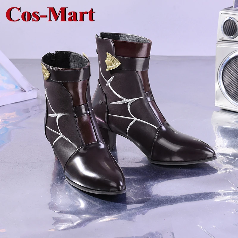 Cos-Mart Game Honkai: Star Rail 7 de marzo/Stelle/Kafka/Seele zapatos Cosplay botas universales de tacón alto juego de rol accesorios usados