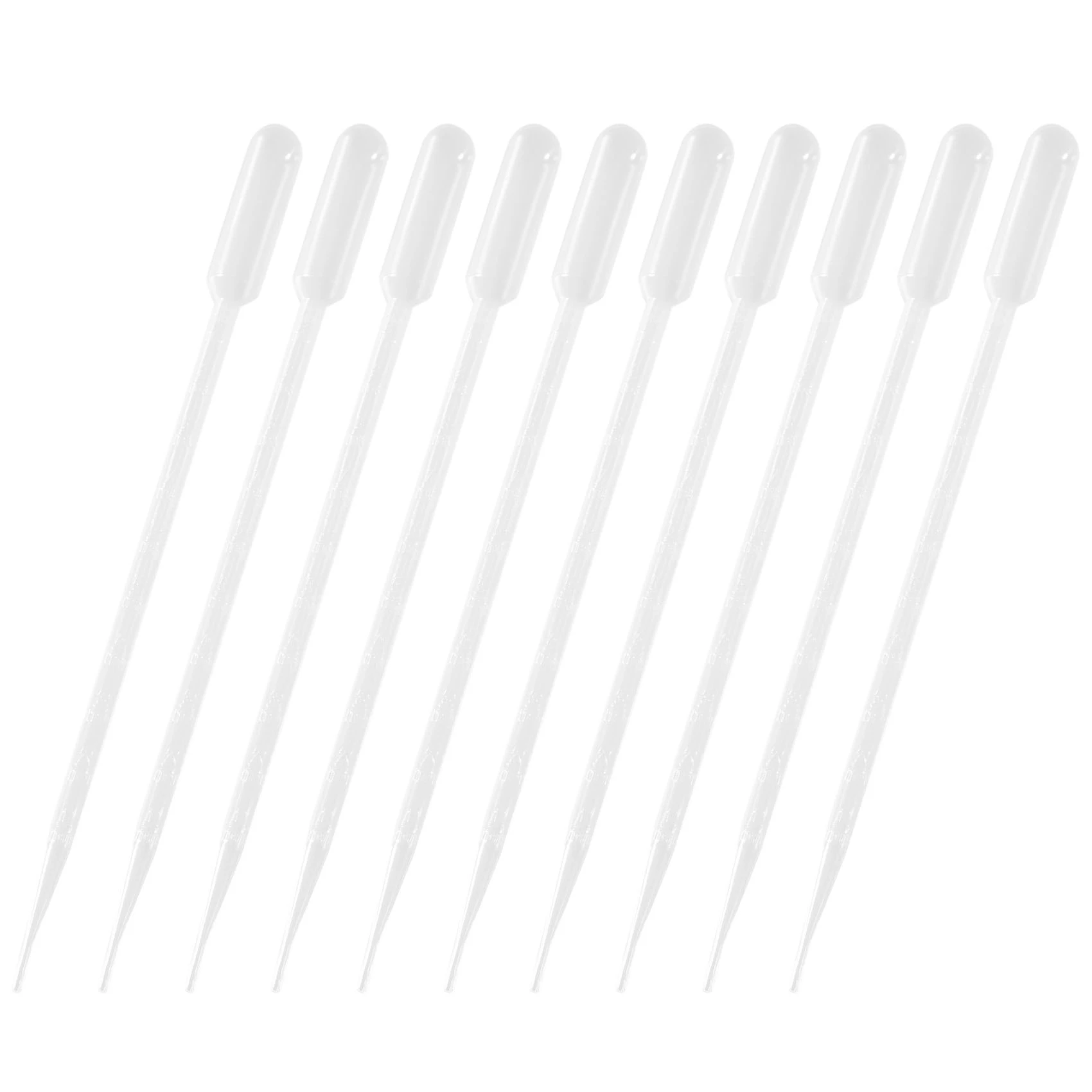 50 Pieces 10ml Clear Plastic Transfer Pipet Pasteur Pipettes Droppers