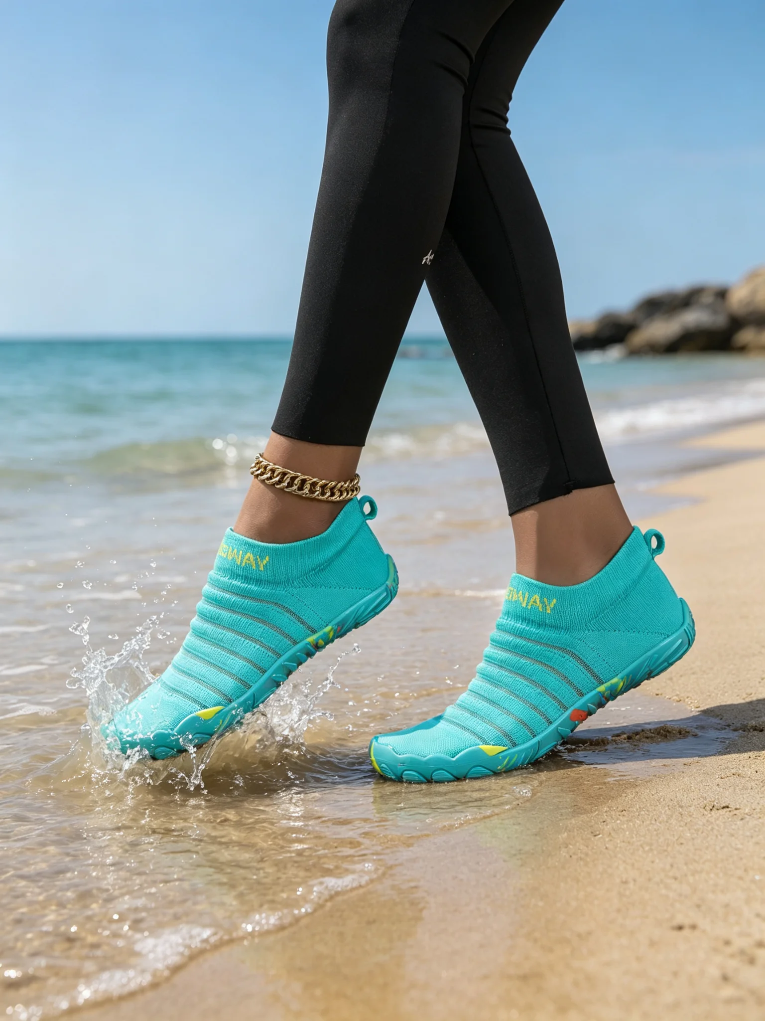 Men Accessories For Beach - メンズウォーターシューズ、レディーススイミングシューズ、ベアフットサンダル、ビーチウェーディングシューズ、ユニセックス通気性速乾シューズ
