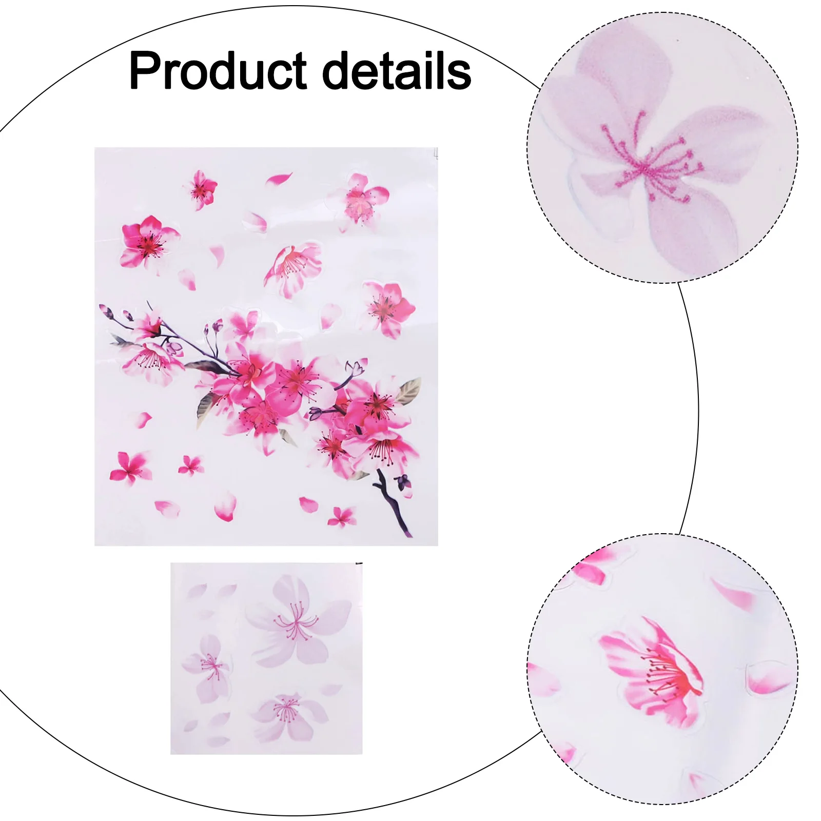 

Для украшения автомобиля, цветочные наклейки на бампер, виниловые наклейки для автомобиля, улучшение автомобиля, розовый яркий цветочный дизайн