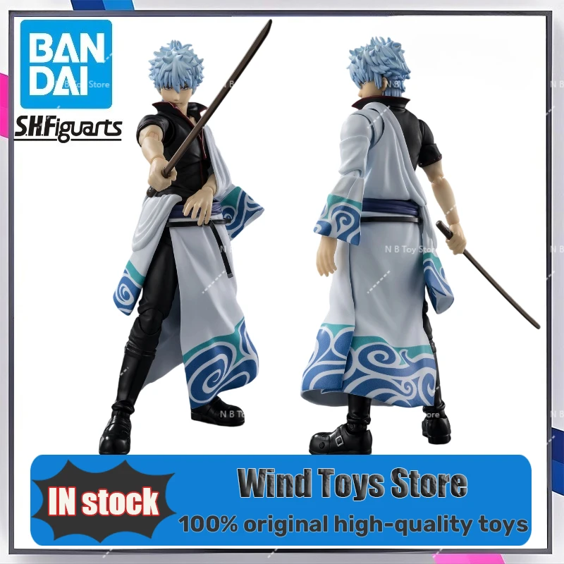 

In Stock Bandai SHF Gintoshi Sakata Gintoki Shiraki Yasha Wanshiya Agin Figure Mobile Toy Collect Gifts