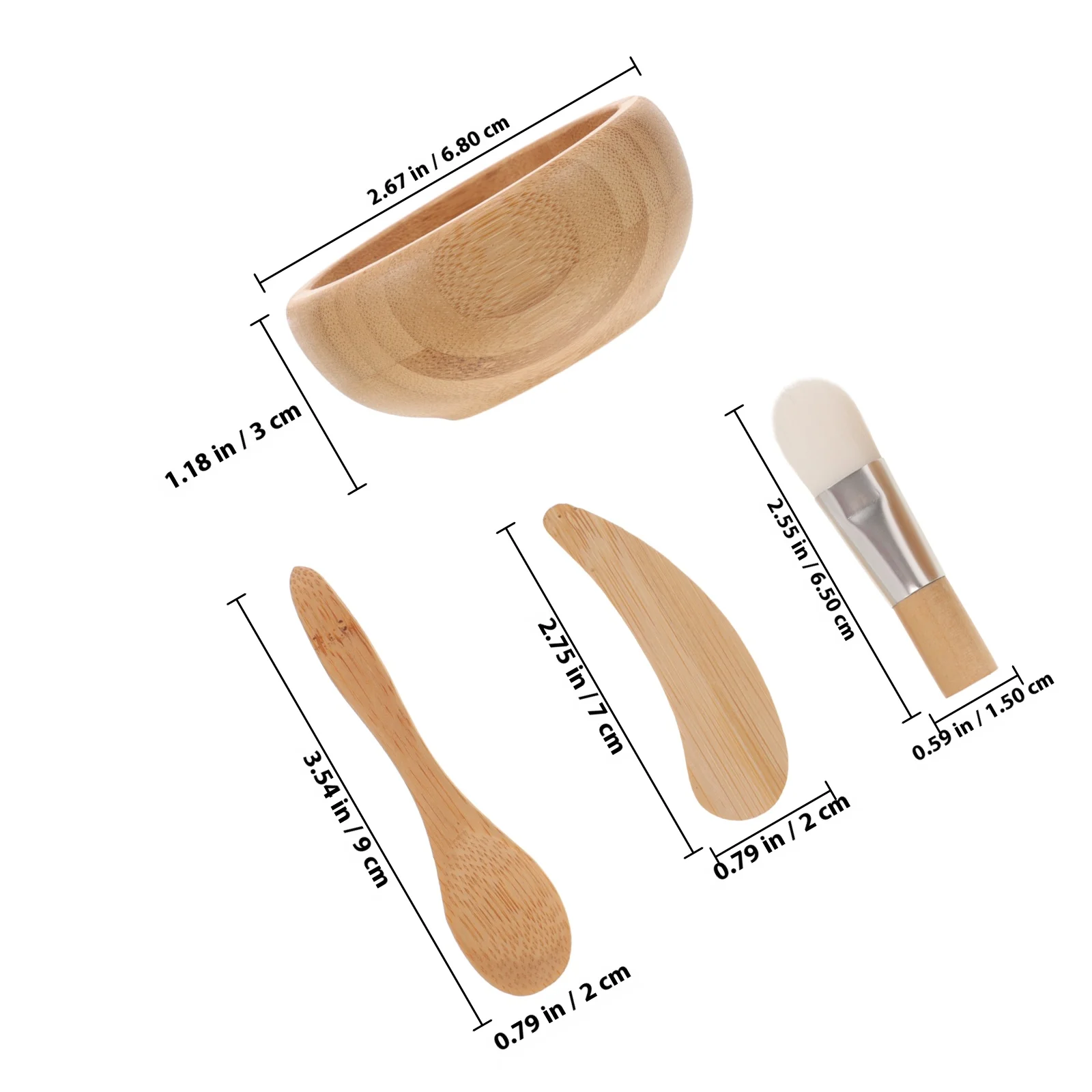 1 zestaw 1 Zestaw Przenośny Zestaw do Mieszania Masek do Twarzy DIY z Szpatułką i Pędzelkiem do Rutyny Pielęgnacji Skóry, Akcesoria Salonowe, Narzędzia do Masek do Twarzy