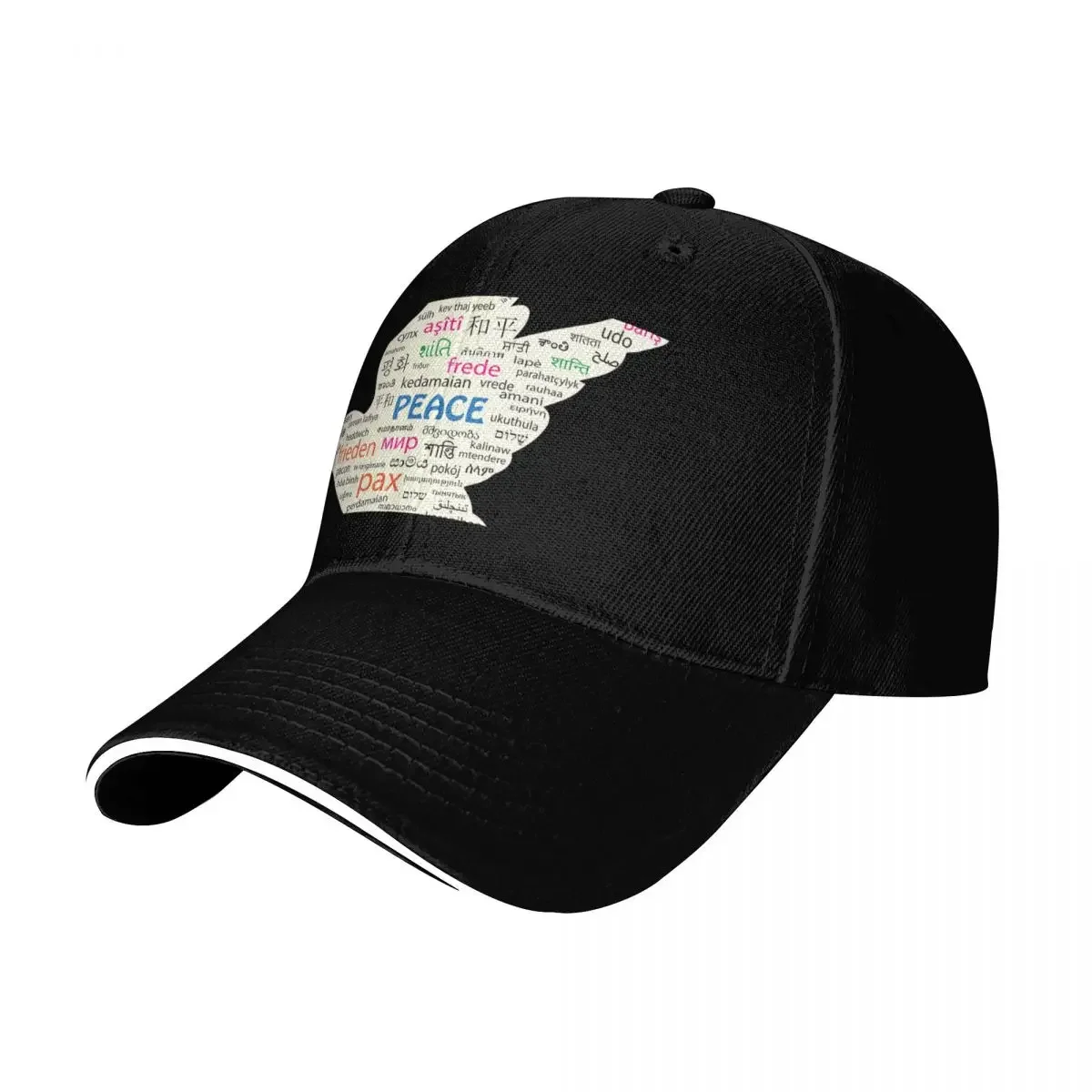 

Peace in Different languages Baseball Cap summer hat tactical cap Fashion Beach Caps Women Men's