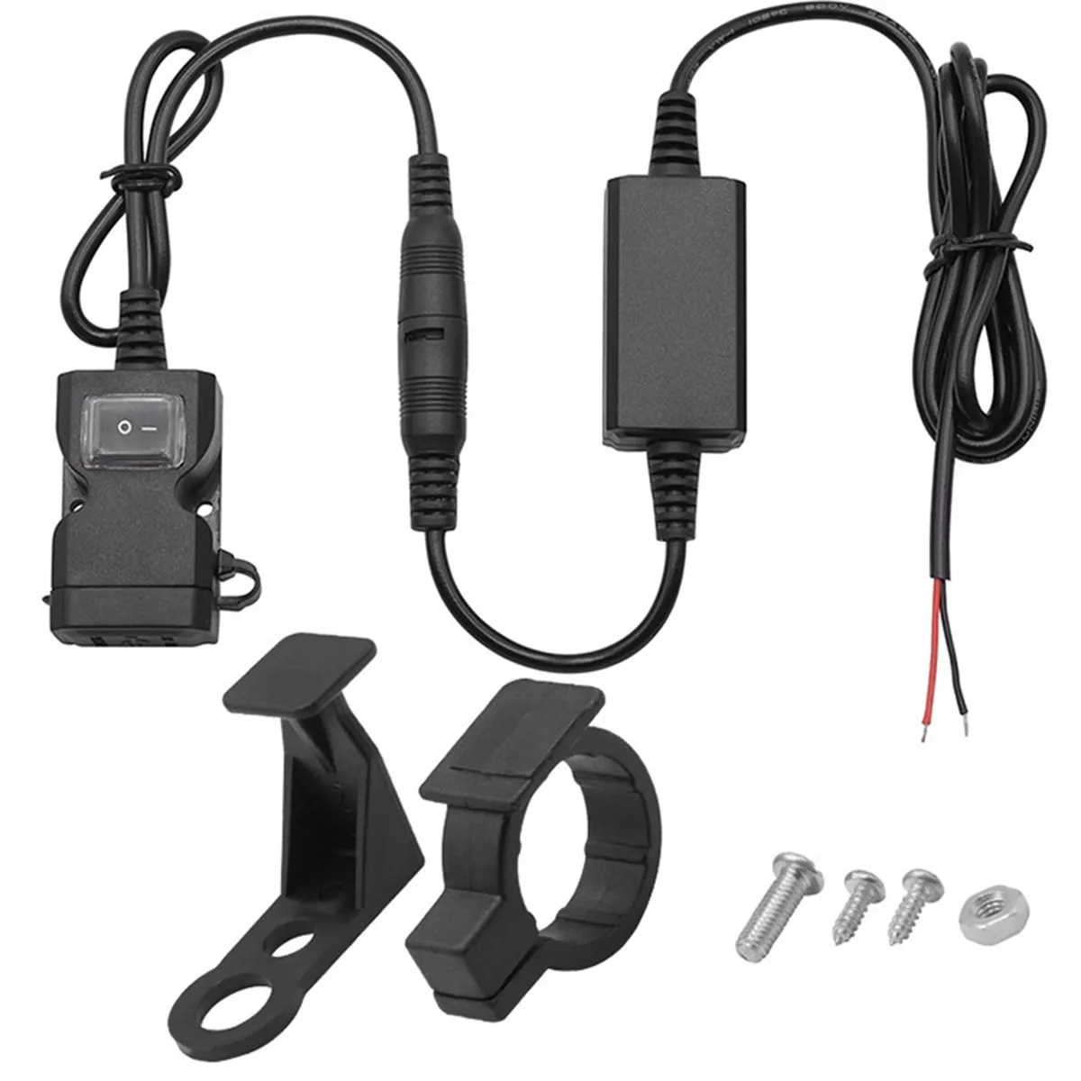 

USB Motorcycle Charger Waterproof Dual Ports 3.1a Fast Charging Power Socket for Handlebar Rear Mirror Motorcycle