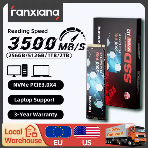 [EU/US Ship]Fanxiang S500 Pro M.2 SSD NVMe 256GB 512GB 1TB 2TB PCIe3.0 SSD Internal Solid State Drive Disk for Laptop Desktop PC