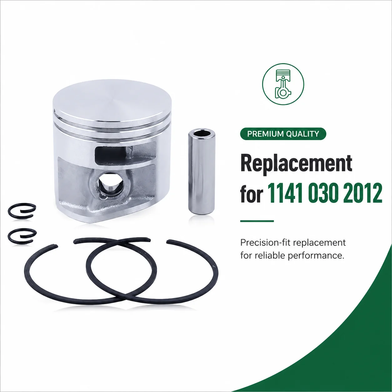 44.7mm Piston Assembly Kit For Stihl MS261 MS271 MS271C MS261C Chainsaw Cylinder Engine Parts Replaces OEM 1141 030 2012