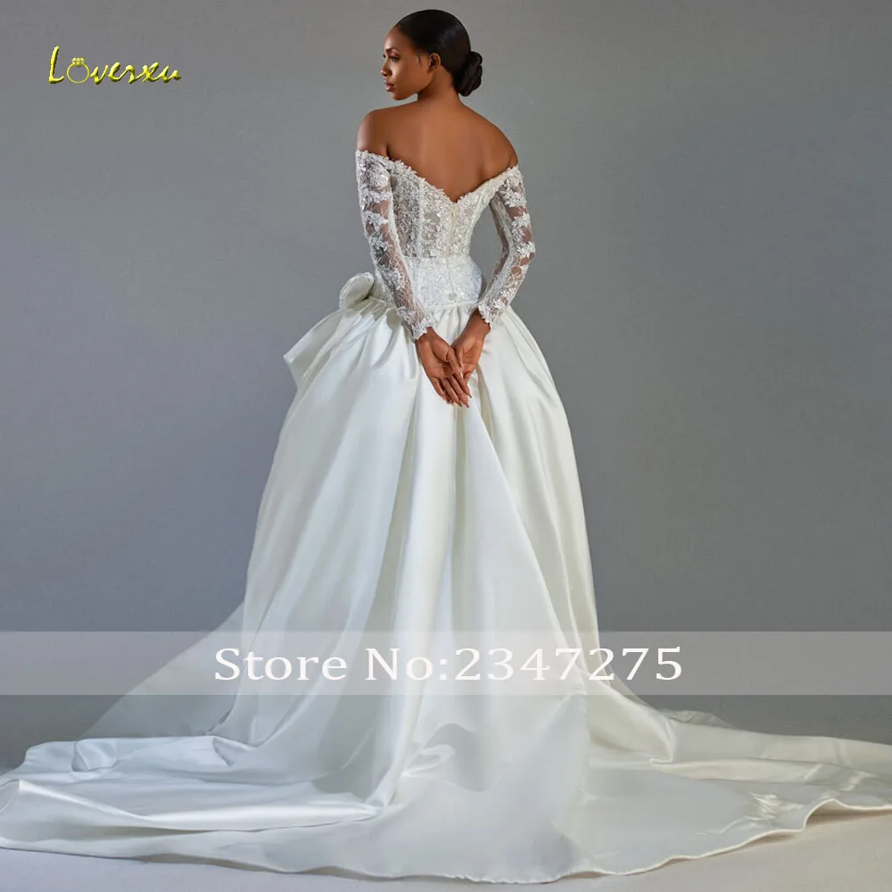 Loverxu Mermaid Wedding Dresses Sweetheart Off The Shoulder Vestido De Novia Embroidery Vintage 2 In 1 Custom Made Bridal Gown