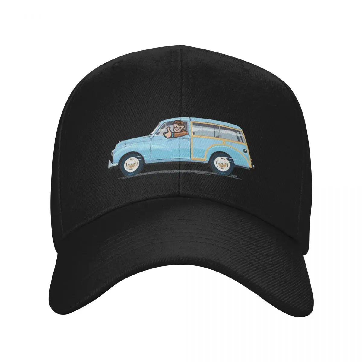 

Bermuda Blue Morris Minor Traveller (left hand drive) Baseball Cap fun hats Anime Luxury man cap Hats For Men Women's