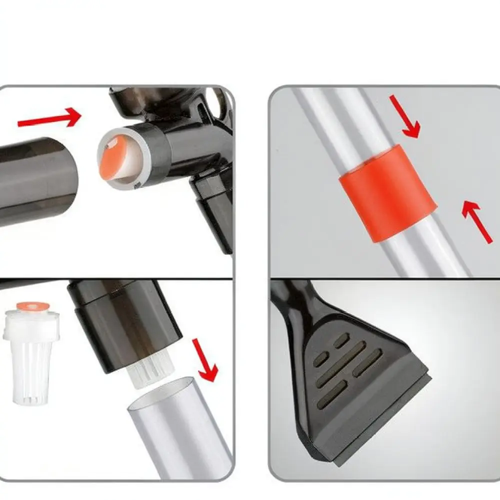 Manual Aquarium Gravel Vacuum Siphon Cleaner Water Changer Fish Tank Cleaning Applicator For Waste And Algae Maintenance