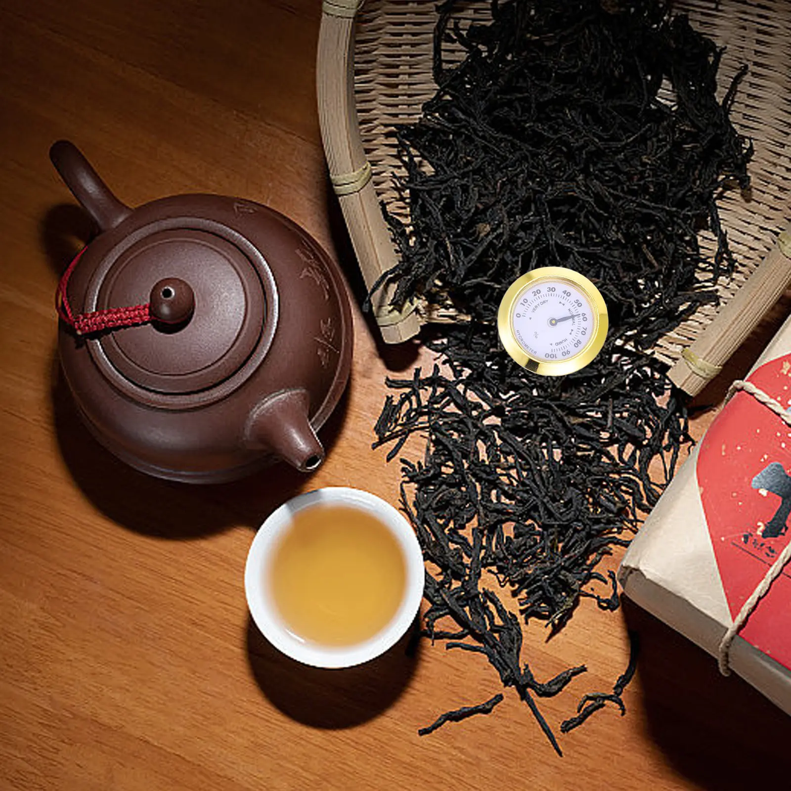 

Small Round Hygrometer for Indoor Digital Humidity Gauge with Clear Display Home Bathroom Bedroom Use Plastic Humidity Measuring