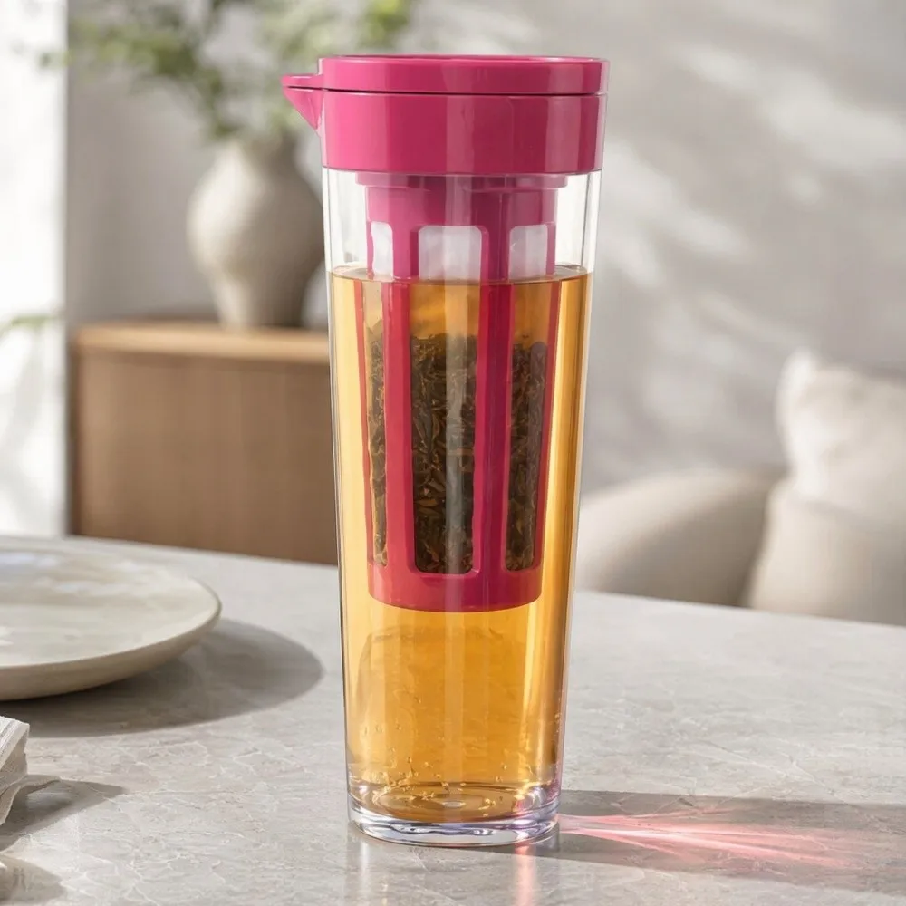 1.1L Cold Water Kettles Large Capacity High Temperature Resistant Beverage Pitcher Juice Container with Filter Screen Water Jug