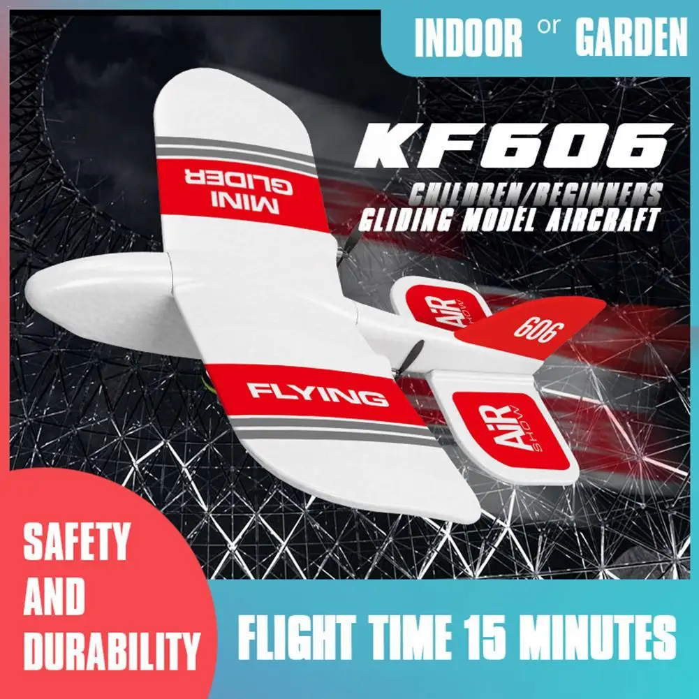 Gift Boys Toys Plane KF606 RC Glider Mini Indoor Hand Thrown Gyroscope EPP Foam Glider Super Fall Resistant Fixed Wing Birthday