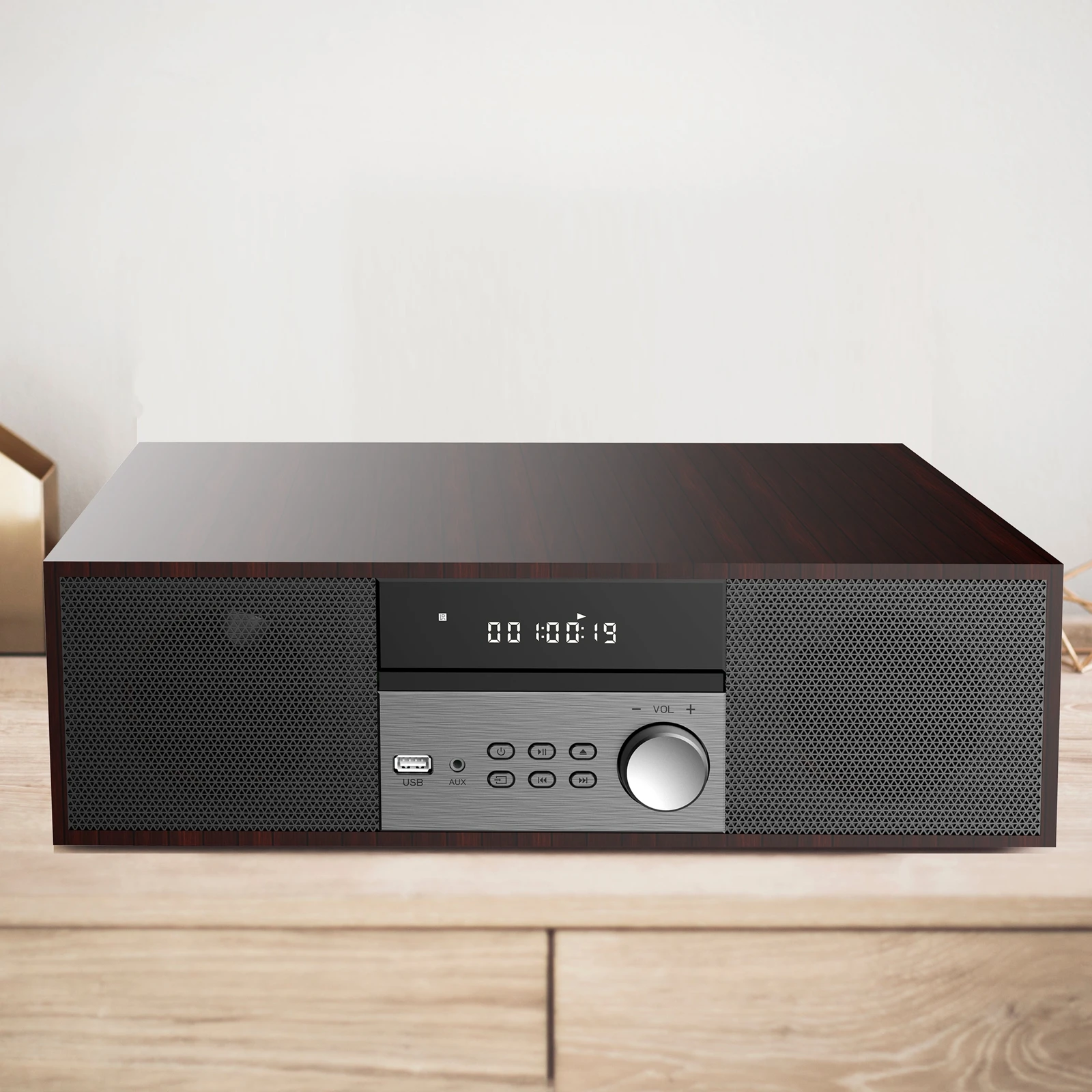 High Sound Quality HiFi Audio System Home Audio System CD Player Hi-Fi Mini Stereo System with BT/USB