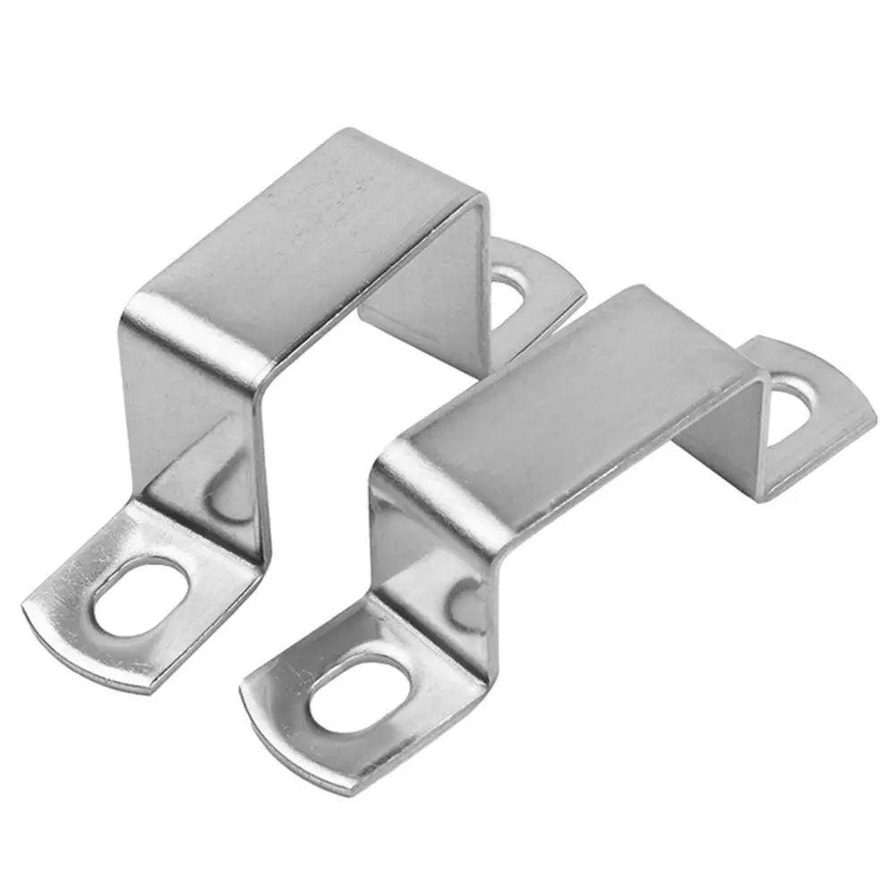 304 Stainless Steel U-shaped Thickened Square Rectangle M-shaped Horseback Tube Saddle Clip Buckle Throat Hoop Ohm Tube Card