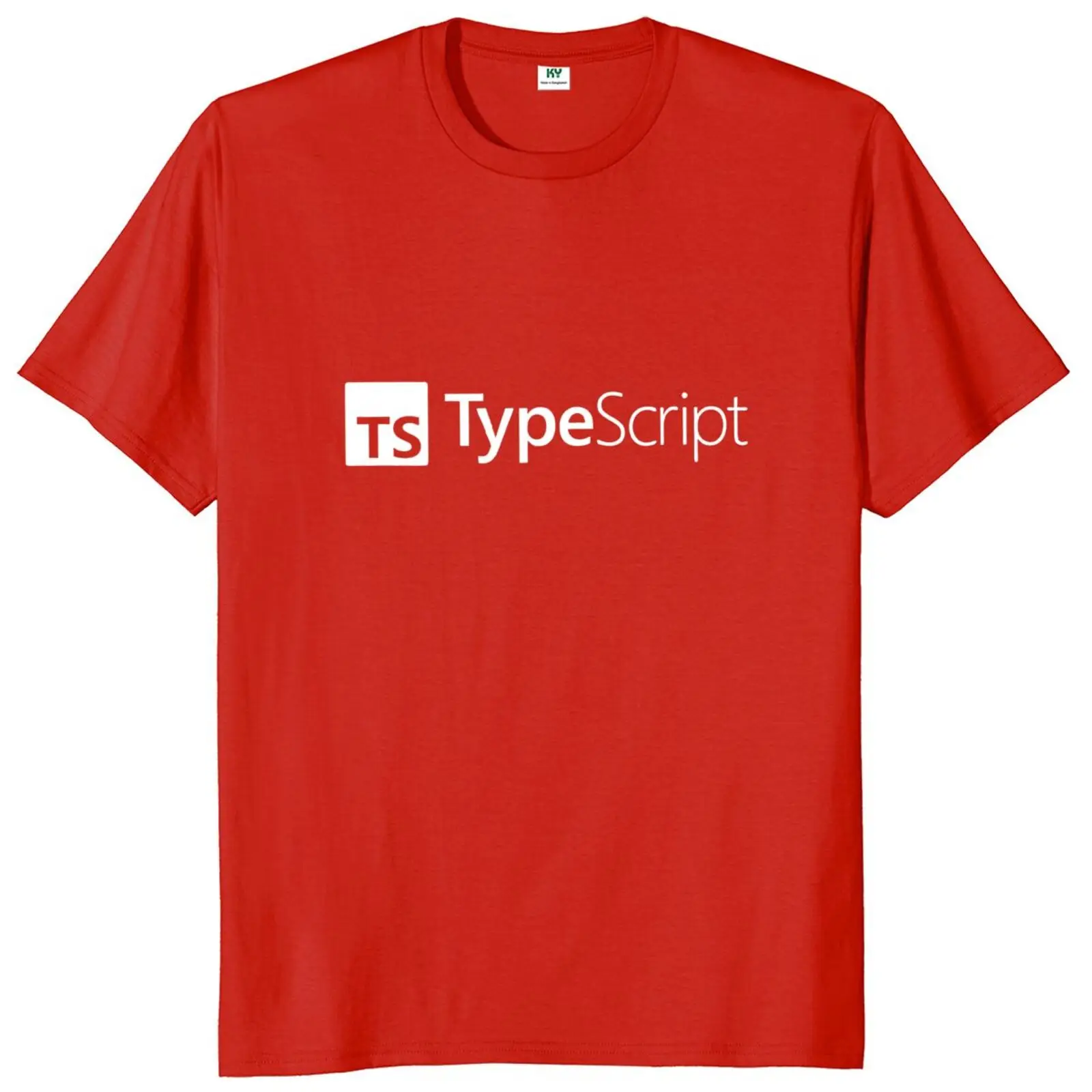 TypeScript T-shirt Funny Software Programme Developer Geek Gift Short Sleeve Casual 100% Cotton Unisex Oversized T Shirt EU Size