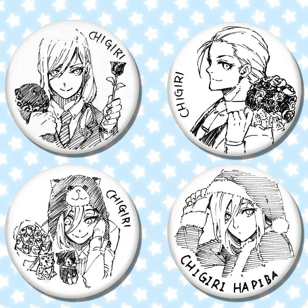 Chigiri Hyoma Anime BLUE LOCK Pen insignias de dibujo Anime redondo láser insignia broche de dibujos animados ropa mochila accesorios solapa