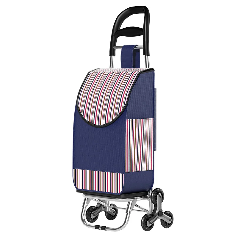 

Shopping trolley Home portable supermarket shopping cart Elderly people climbing stairs Lightweight foldable trailer trolley