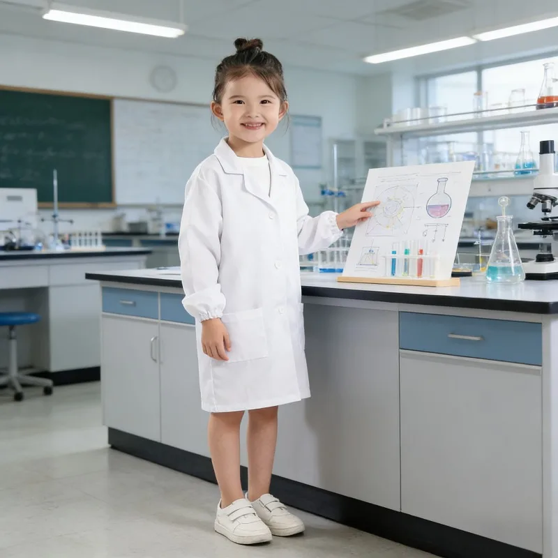 Children’s Doctor Nurse Role-Play Set White Coat Work Suit Kids Pretend Play Game Costume