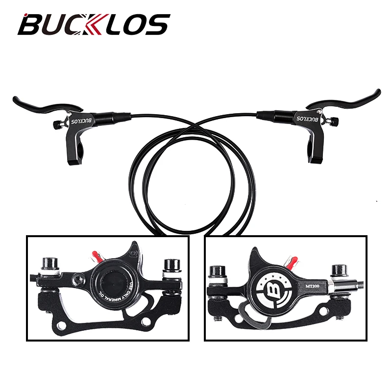 

BUCKLOS Bicycle Hydraulic Disc Brake 800/1500mm Front Rear MTB Oil Brake IS/PM 160mm Universal Road Mountain Bike Disc Brakes