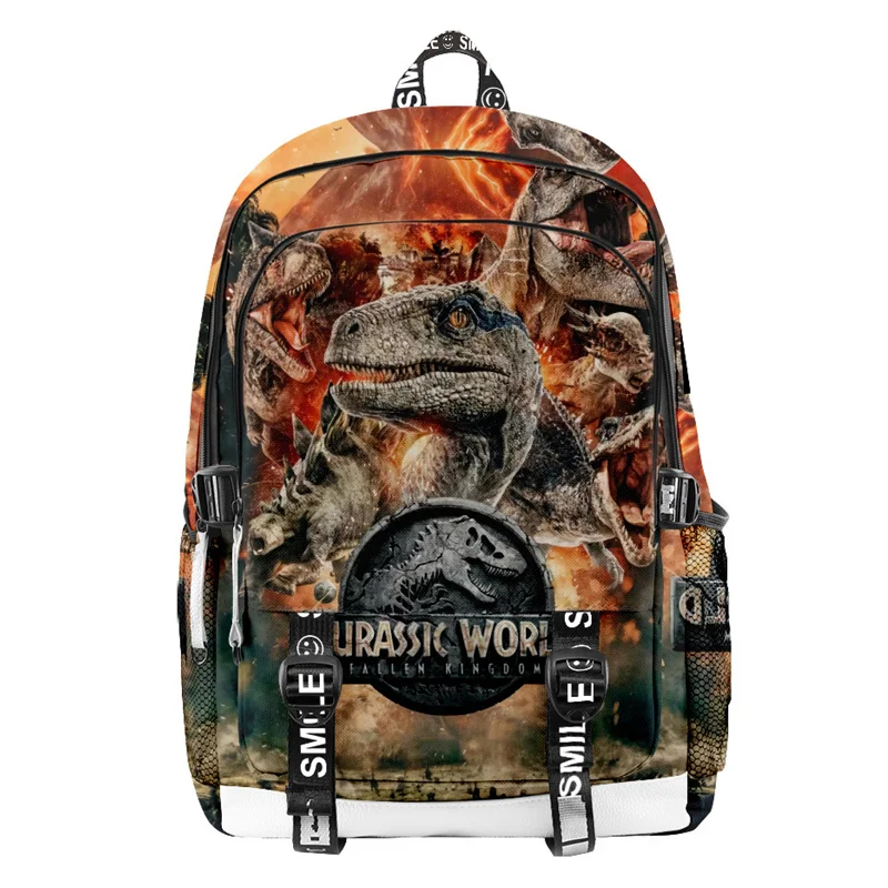 

Рюкзак с динозавром для учащихся начальной и средней школы для мальчиков и девочек, мужской и женский оксфордский водонепроницаемый рюкзак с героями мультфильмов, детский рюкзак в стиле аниме