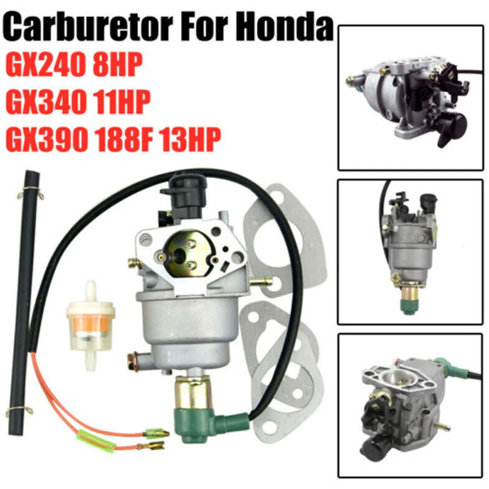 Carburetor Carb For Honda GX240 GX340 11HP GX390 188F 190F Generator with 3 Gaskets Replace Part New