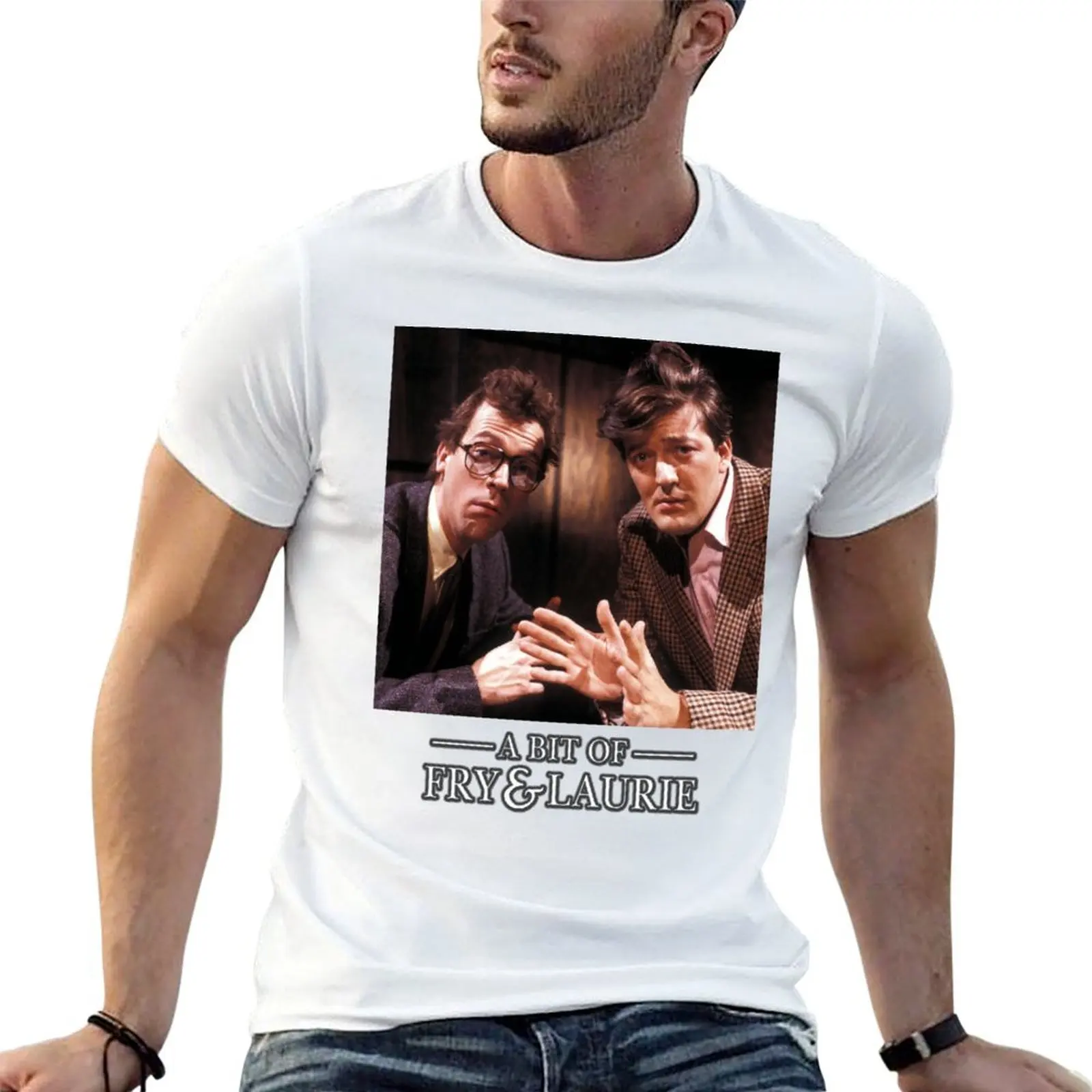 

A Bit of Fry and Laurie T-Shirt cotton t shirts man 100% t shirts designer cotton t shirt pack T-shirt