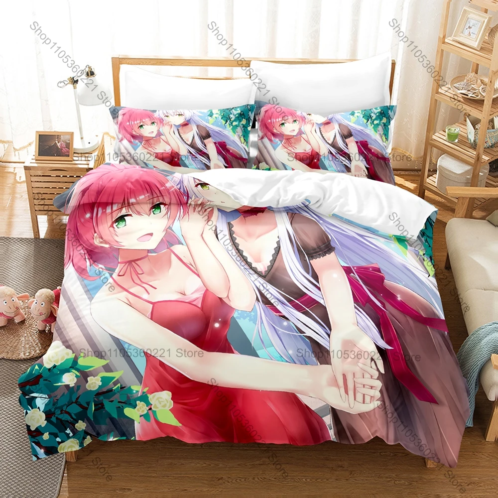 Cool PTrails Series Fantasy Character Pattern 3 In 1 Bedding Set Quilt Cover With Two Pillowcases Comfortable Bedroom Gift