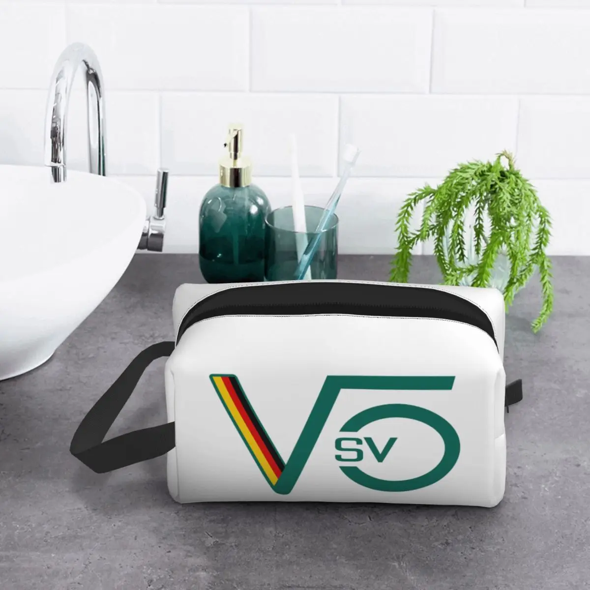 سيباستيان فيتيل شعار SV5 F1 حقيبة مستحضرات تجميل منظم مستحضرات التجميل تخزين Dopp عدة أدوات الزينة حقيبة مستحضرات التجميل للنساء مقلمة التجميل