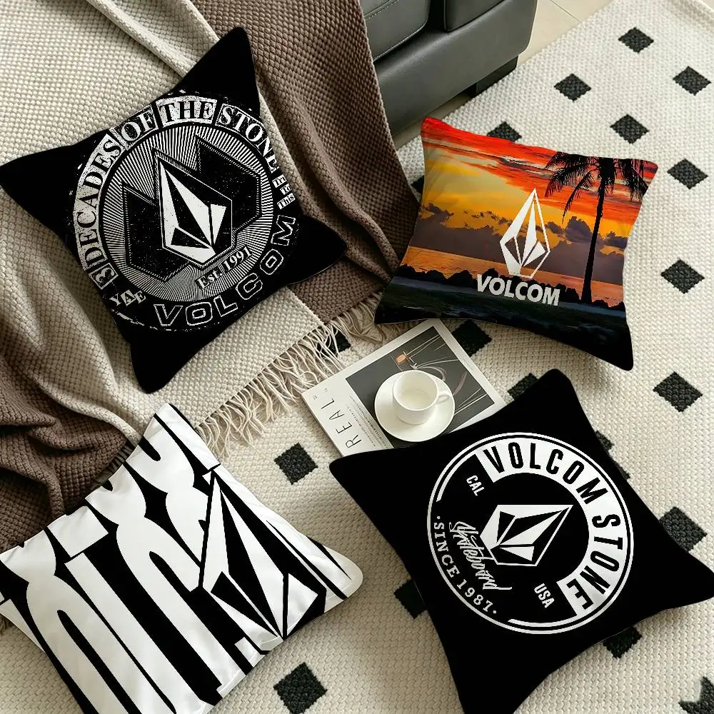 V-Volcom LOGO Cushion Cover Decorative Pillow Sofa Home Decor case pillow cases