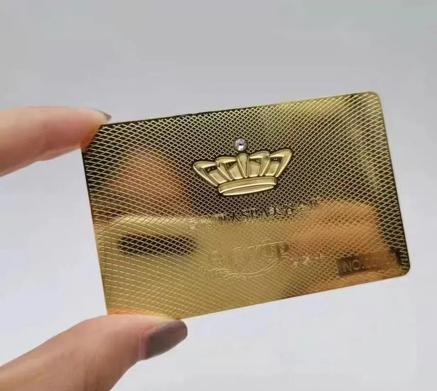 

Metal Business Card Making Brushed Metal Dumb Black Hollow Metal Business Membership Card VIP Card