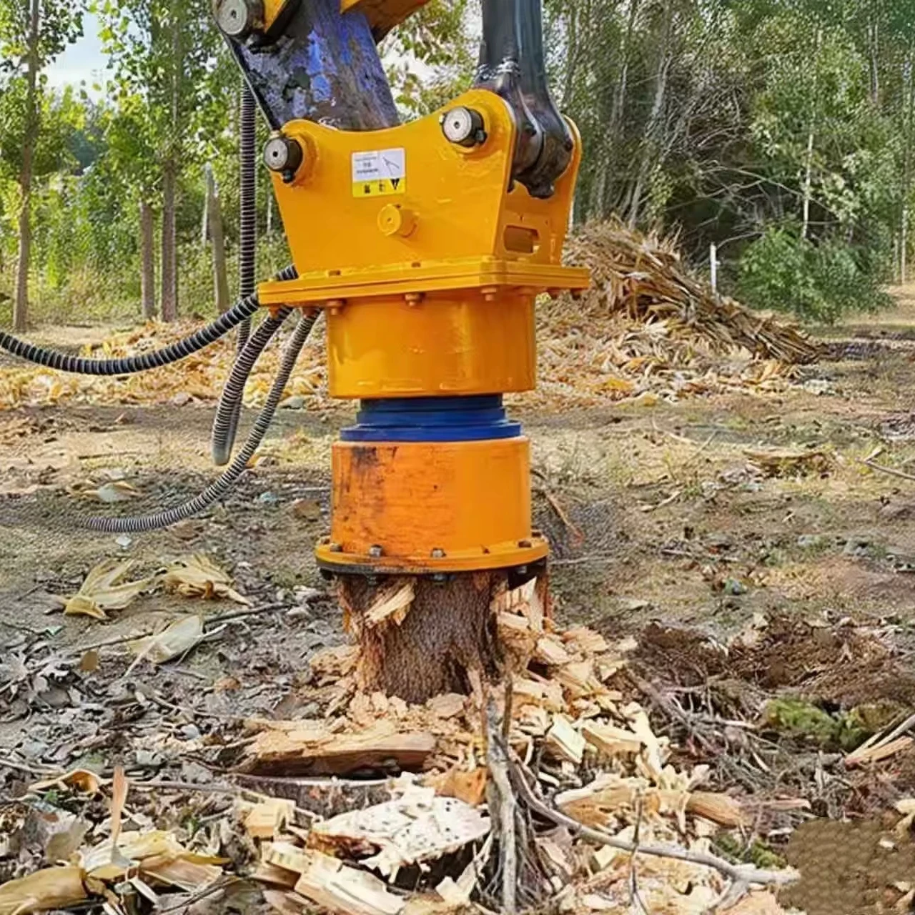 Tree root drills, excavator attachments, orchard cleanup, post-operative cleanup of woodland farms