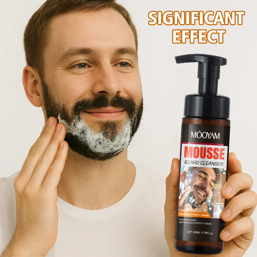 Men's Shaving Foam Cream Softening Beard Cleansing Mousse Shaving Cream Rich Foam Gently Wash To Avoid Skin Irritation