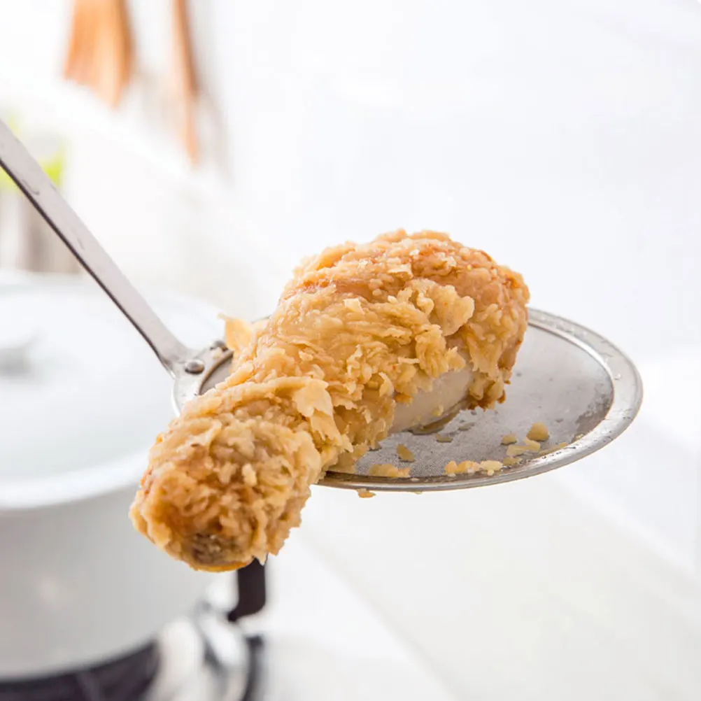 Colador de malla de acero inoxidable, cuchara espumadera para freír fideos, olla caliente, colador de cocina, herramienta de araña, 1 ud.