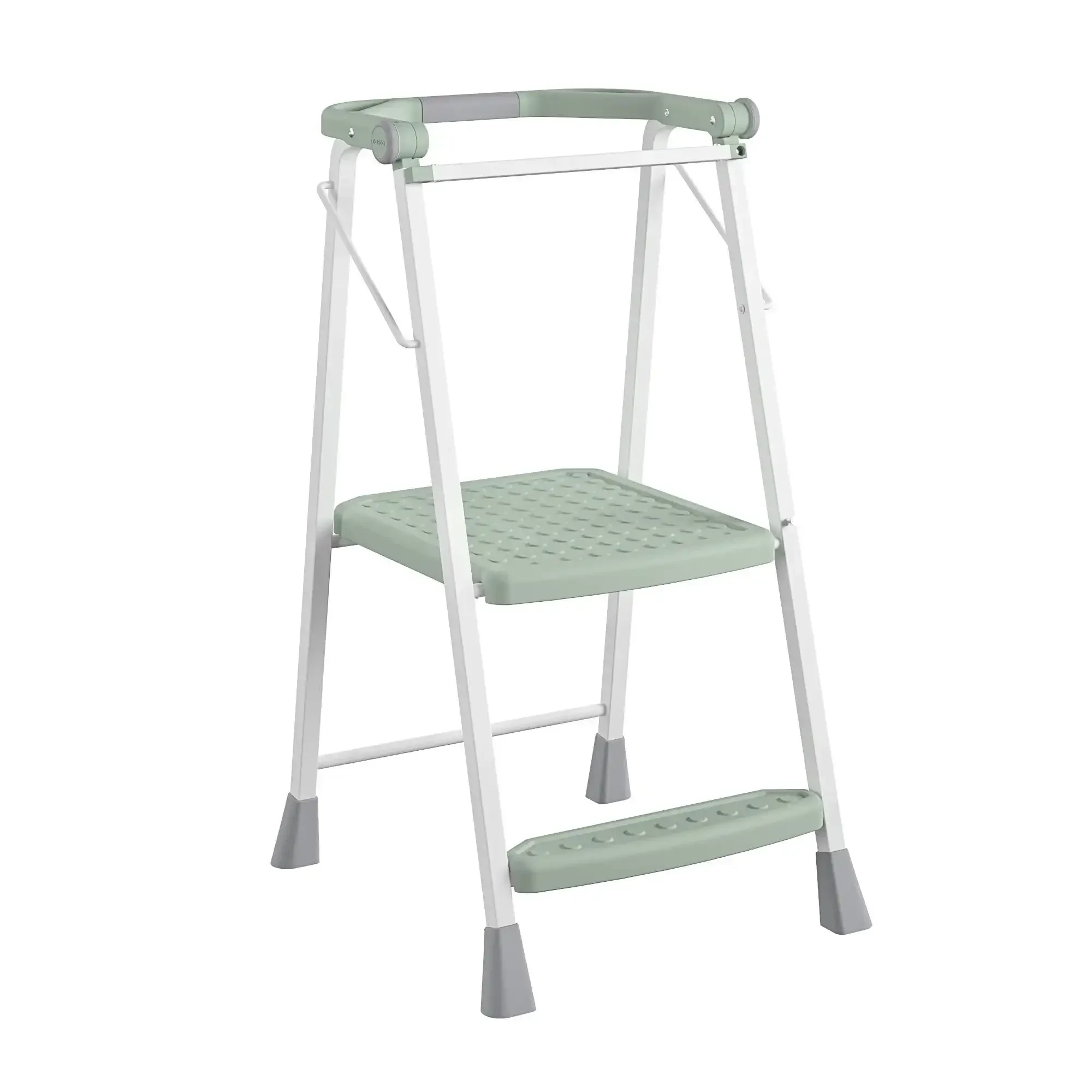 

Kitchen Stepper(tm) Adult Folding Step Stool, Kids Folding Kitchen "Helper" (Steel/Resin)